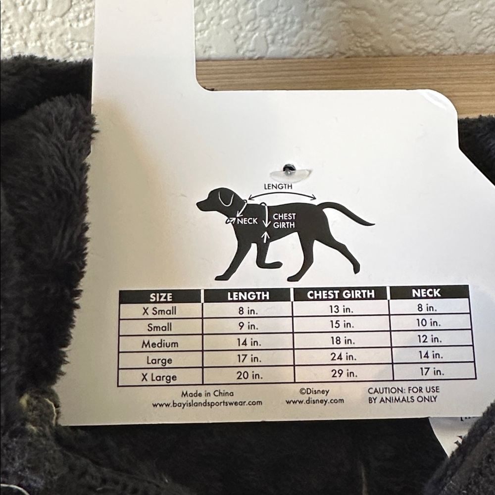 Disney Black and White Jack Skellington Fleece Dog Hoodie - Picture 5 of 7